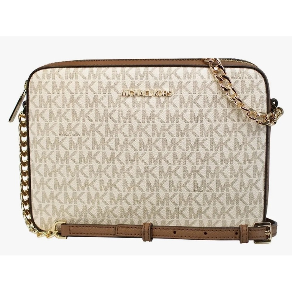 NWT Jet Set Large Printed Logo Crossbody Bag